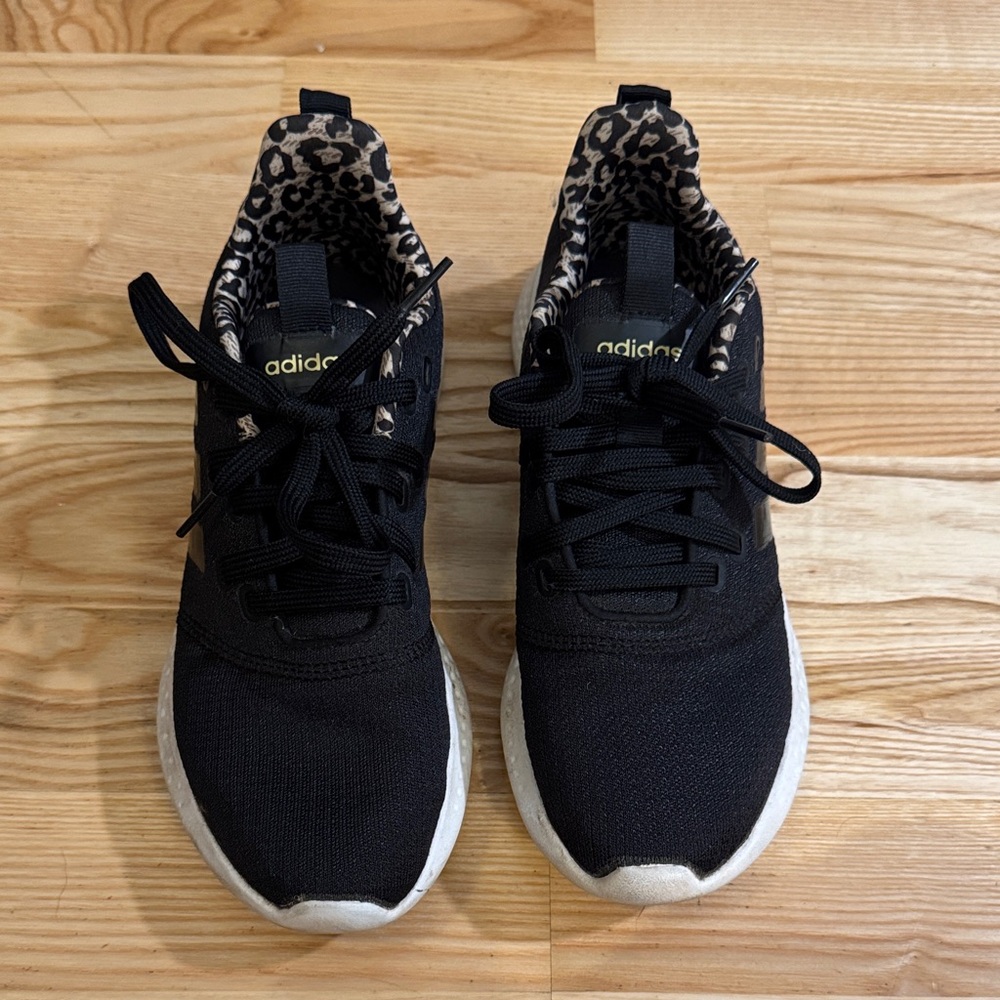 Adidas cloud foam Sneakers with Leopard Accents